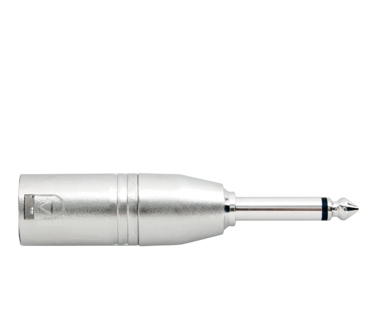 Carson | RP926 | XLR (M) - 6.3mm Jack Adaptor | Nickel Carson | RP926 | XLR (M) - 6.3mm Jack Adaptor | Nickel